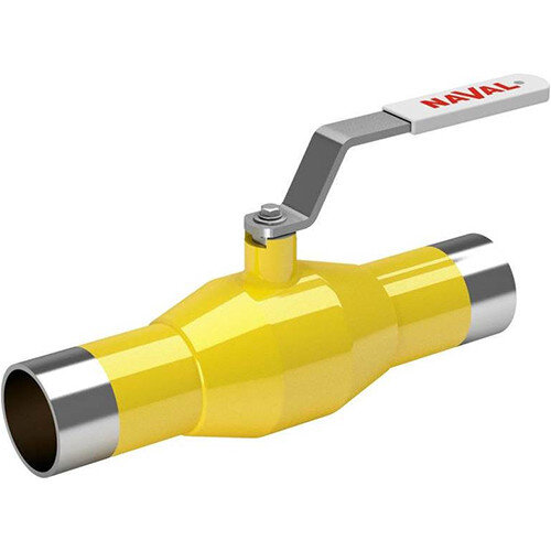 Кран шаровой NAVAL 280410 DN 65 PN 25 стальной стандартнопроходный под приварку для газа