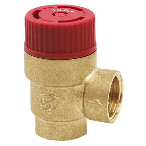 Клапан предохранительный Benarmo ВР 1/2"х3/4" DN 15х20 PN 16 Pср = 10 бар угловой латунный
