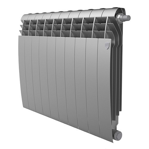Радиатор биметаллический Royal Thermo BiLiner 500 VR (10 секций) Satin Silver 2