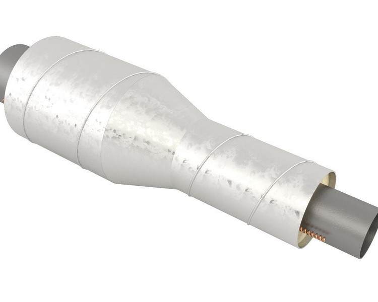 Переход стальной в изоляции ППУ-ОЦ 325х9,0/450-273х7,0/400