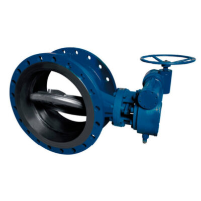 Затвор DENDOR 027F DN 80 PN 25 поворотный дисковый с тремя эксцентриситетами фланцевый стальной