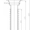 Корпус кровельной воронки HL69/2-K DN125 вертикальный выпуск 2