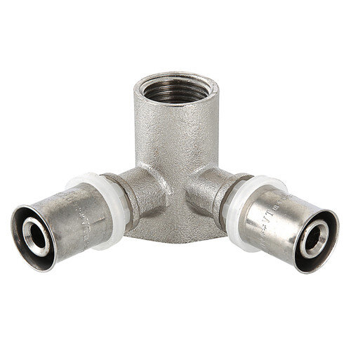 Водорозетка VALTEC VTm.234 ВР 1/2" DN 20x15 PN 10 латунная никелированная