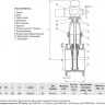 Задвижка VGA D21.04 DN 250 PN 16 фланцевая клиновая чугунная с электроприводом с обрезиненным клином 2