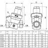 Редуктор давления VALTEC VT.089.N.08 1 1/2'' DN 40 PN 16 мембранный, регулируемый, латунный с никелевым покрытием 2