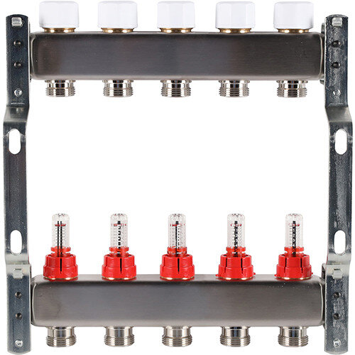 Коллектор ROMMER с расходомерами 5 выходов