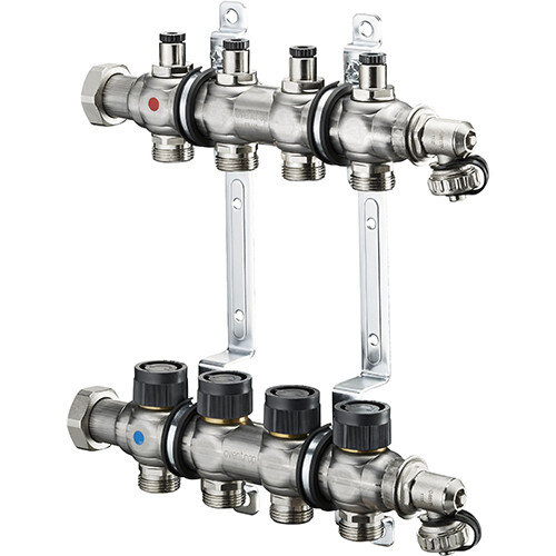 Коллекторная группа Oventrop Multidis SF 2 со встроенными регулирующими вставками