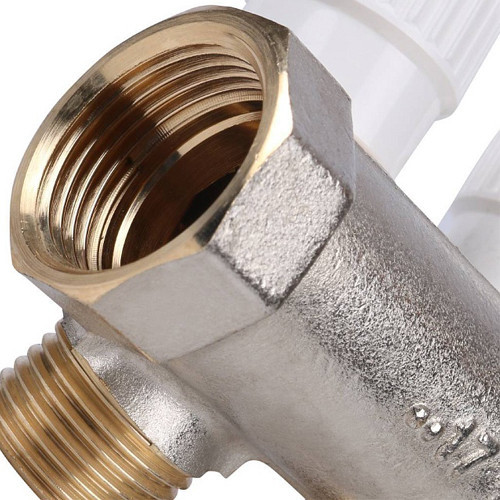 Коллектор распределительный STOUT SMB 6851 3 отвода ВР-НР 3/4"х1/2" DN 20 PN 10 с запорными клапанами 3