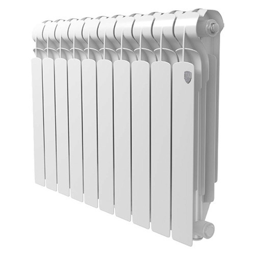 Алюминиевый радиатор Royal Thermo Indigo 500 2.0 - 10 секц. RAL9016
