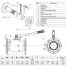 Кран шаровой Ридан RJiP Standard FF DN 150 PN 16 стальной стандартнопроходный фланцевый 2