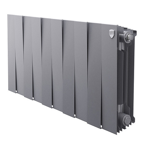 Радиатор биметаллический Royal Thermo PianoForte 300 (10 секций) Silver Satin 1