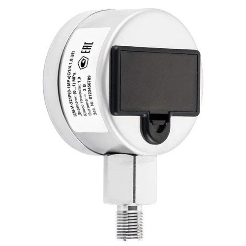 Манометр РОСМА ЦМ-И-321Р (0...1,6 MПa) Дкорп=63мм кл. 1,0 G1/4" цифровой радиальный, элементы питания 00000041771