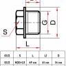 Заглушка резьбовая Росма G1/2" 00000033228 2