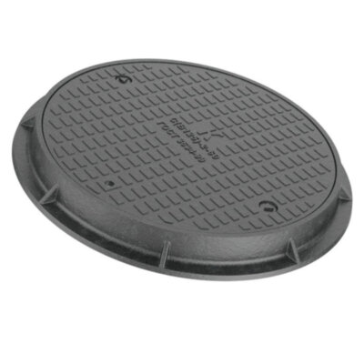 Люк чугунный тип С (B125) с запорным устройством на крышке