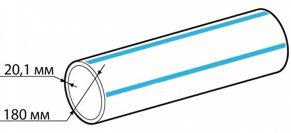 Труба ПНД 180х20,1 SDR 9 ПЭ 100 ГОСТ 18599-2001 питьевая