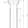Корпус кровельной воронки HL69/1-K DN110 вертикальный выпуск 2