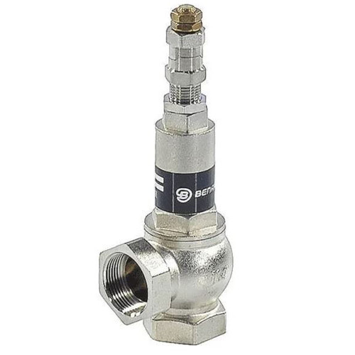 Клапан предохранительный Benarmo ВР 2 1/2"х2 1/2" DN 65х65 PN 16 Pн = 1...16 бар угловой латунный с никелевым покрытием 1