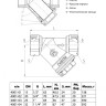 Фильтр сетчатый латунный Aquasfera 4001 DN 25 PN 20 резьба - 1'', косой, резьбовой ВР-ВР, 4001-03 5