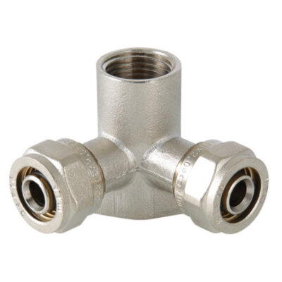 Водорозетка VALTEC VTm.334 ВР 1/2" DN 20x15 PN 10 латунная никелированная