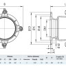 Фланец HAWLE Synoflex 7994 DN 150 (131-160 мм) универсальный фиксирующий 4