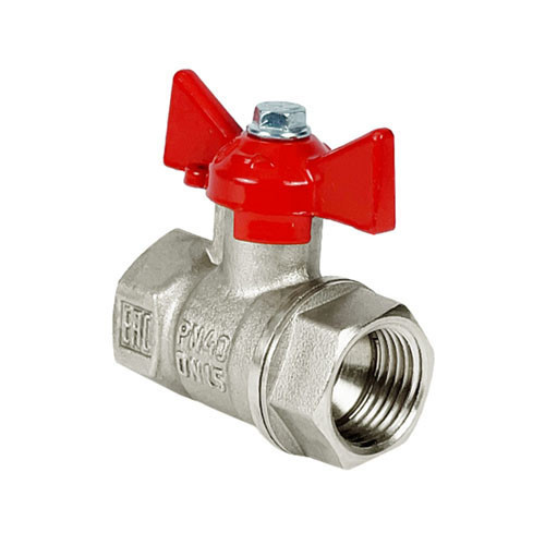 Кран шаровый VALFEX VF.217 ВР 3/4" Ду 20 Ру 40 STANDART N/P никелированный латунный 1