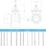 Задвижка VAG EKOPlus DN 600 PN 10 фланцевая клиновая чугунная со штурвалом с обрезиненным клином 2