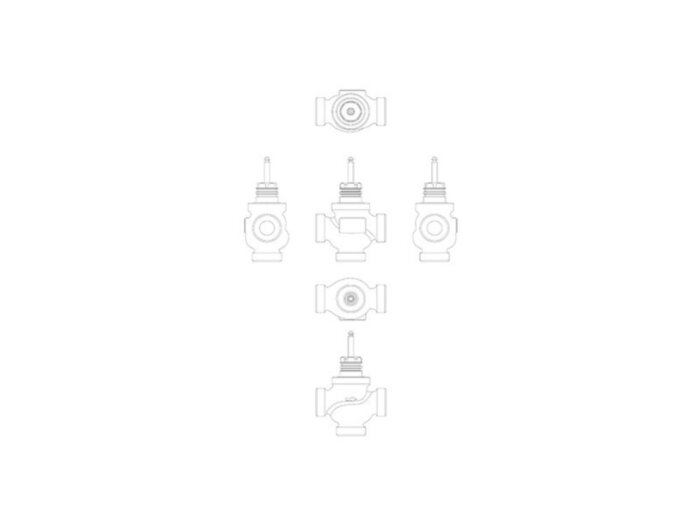 Клапан регулирующий VRG 3 Ду 50 Ру 16 Danfoss трехходовой