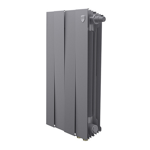 Радиатор биметаллический Royal Thermo PianoForte 500 VD (4 секции) Silver Satin 1
