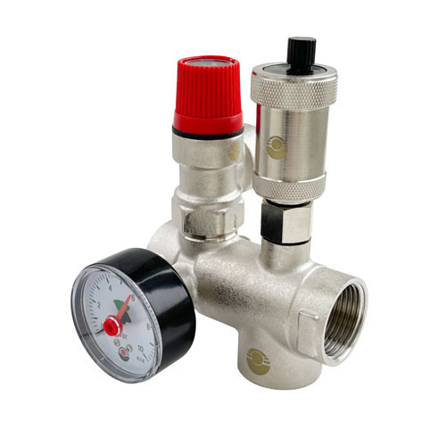 Группа безопасности VALFEX VF.460.0.0 ВР 1"x1/2"x1/4" DN 25 PN 10 для котла 1