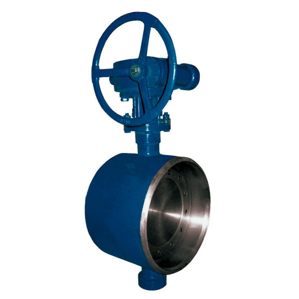 Затвор DENDOR 027W DN 300 PN 16 поворотный дисковый с тремя эксцентриситетами под приварку стальной 1