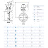 Затвор DENDOR 027W DN 300 PN 16 поворотный дисковый с тремя эксцентриситетами под приварку стальной 2
