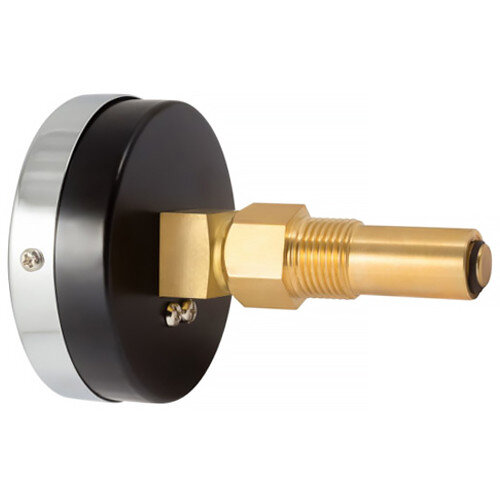 Термоманометр РОСМА ТМТБ-31T.3 (0...0,6 МПа) Дкорп=80мм L=100мм кл. 2,5 G1/2" Траб= 0...+120°C осевой 00000002304