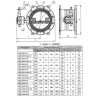 Затвор ЭНЭКОС DN 800 PN 10 поворотный фланцевый с двойным эксцентриком с редуктором и переходником под ключ 24 2