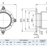 Фланец HAWLE Synoflex 7994 DN 100 (131-160 мм) универсальный фиксирующий 4
