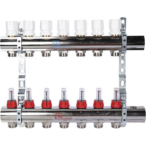 Коллектор LUXOR CD 477/7 в сборе с расходомерами