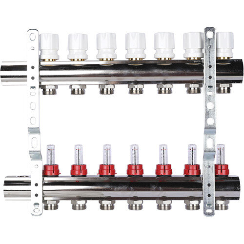 Коллектор LUXOR CD 477/7 в сборе с расходомерами