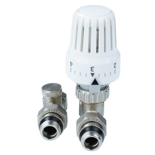 Комплект терморегулируюшего оборудования Valtec VT.046 1/2" DN 15 PN 10 для радиатора прямой