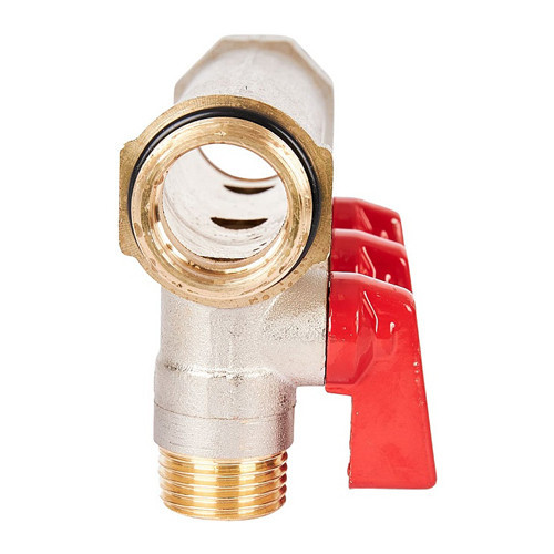 Коллектор распределительный STOUT SMB 6210 3 отвода ВР-НР 3/4"х1/2" DN 20 PN 10 с шаровыми кранами красная рукоятка уплотнительное кольцо 3