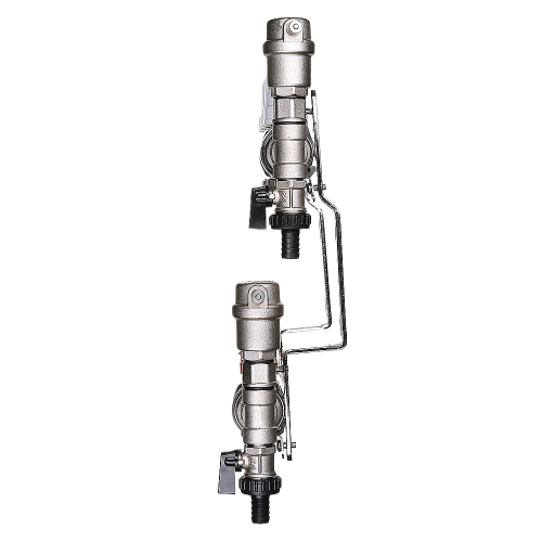 Коллекторная группа VALTEC VTc.589.EMNX.0606 6-ти контурный ВР-НР 1"x3/4" DN 25 PN 9 с регулирующими клапанами и расходомерами 2