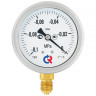 Вакуумметр РОСМА ТВ-320Р.00 (-0,1...0 МПа) Байонет Дкорп=63мм кл. 1,5 G1/4" виброустойчивый (готовый к гидрозаполнению) радиальный 00000033431 1