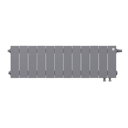 Радиатор биметаллический Royal Thermo PianoForte 200 VD (12 секций) Silver Satin 2