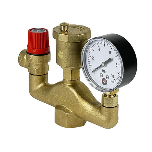 Группа безопасности VALFEX VF.461.0.3 ВР 1"x1/2"x1/4" DN 25 PN 10 для закрытых систем отопления 3