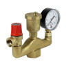 Группа безопасности VALFEX VF.461.0.3 ВР 1"x1/2"x1/4" DN 25 PN 10 для закрытых систем отопления 1