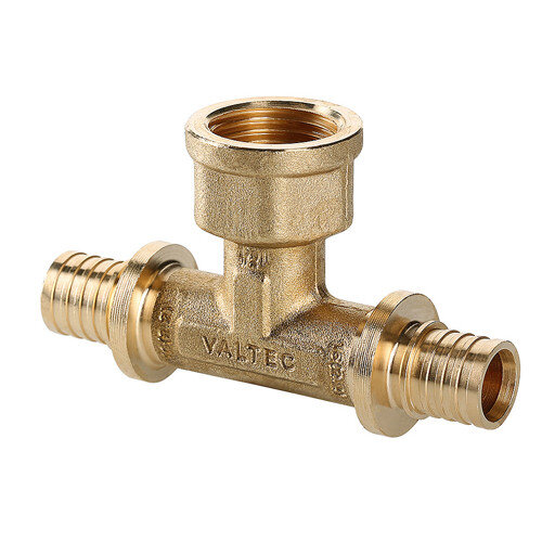Тройник переходной VALTEC VTm.432.BG ВР 3/4" DN 25x20x25 PN 16 латунный универсальный