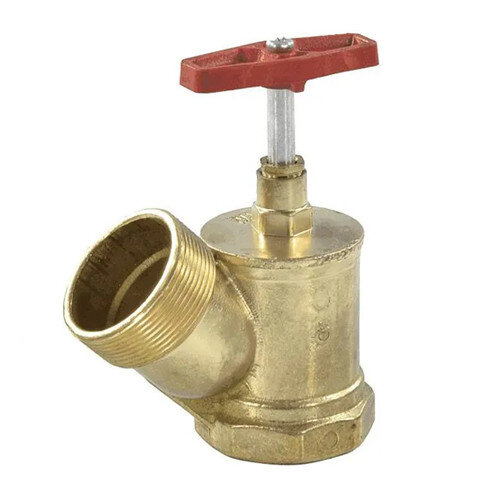 Кран пожарный Цветлит КПЛ 50 125 ВР-НР 2" ДУ 50 РУ 16 угловой