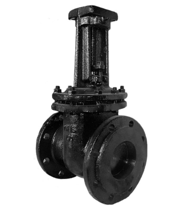 Задвижка ЛМЗ 30ч906бр Ду 200 Ру 16 фланцевая клиновая чугунная под электропривод с параллельным клином  с выдвижным шпинделем