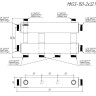 Коллектор распределительный GIDRUSS MKSS-150-2x32 3-х контурный НР 1 1/2"x1 1/4" Ду 40 Ру 6 модульный 2
