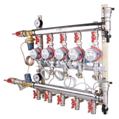 Узел этажный VALTEC VT.GPA.05S04.L2 3/4" DN 20 с автоматическим регулятором перепада давлений