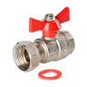 Кран шаровой VALTEC 1/2" Ду15 Ру40 с накидной гайкой VT.241.N.0405 3