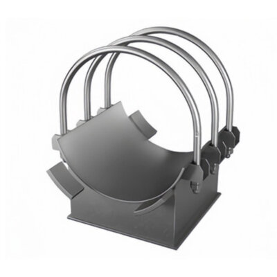 Опора 59 Ду 920 ОСТ 34-10-618-93 H 100 мм хомутовая неподвижная углеродистая сталь